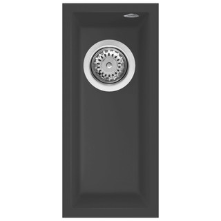 Reginox QUADRA50B Single Bowl Granite Kitchen Sink - Black Product Image