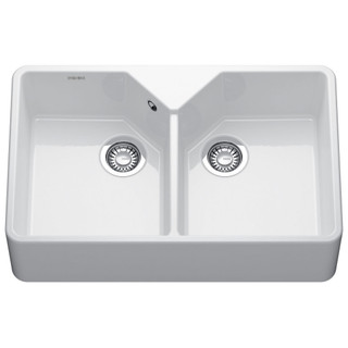 Franke BFK/720-36 130.0729.667 Double Bowl Ceramic Belfast Sink - White Product Image