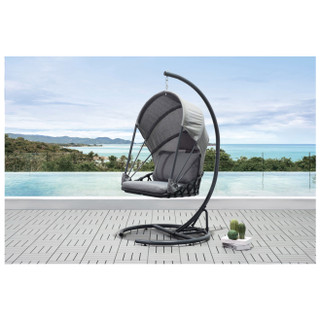 SunTime GF08043 Folding Hanging Chair - Grey Product Image