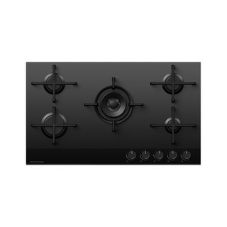 Fisher & Paykel CG905DLPGB4 Series 9 90cm 5 Burner LPG Gas Hob - Black Glass Product Image