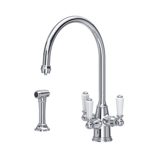 Perrin & Rowe 1560CPWPC Phoenician Filtration Tap & Rinse WPC Levers - Chrome Product Image