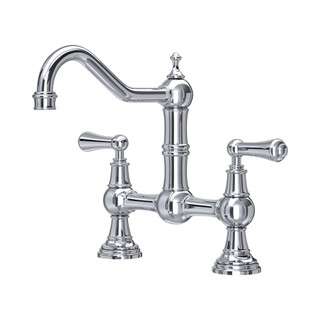 Perrin & Rowe 4751CP Provence Bridge 2 Hole Mix - Chrome Product Image