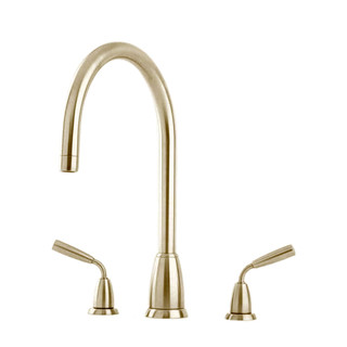 Perrin & Rowe 4871SB Titan 3 Hole Kit Mix C Spout - Satin Brass Product Image