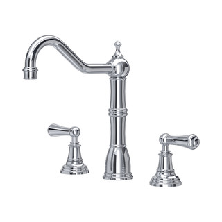 Perrin & Rowe 4771CP Provence 3 Hole Widespread Sink Mixer - Chrome Product Image