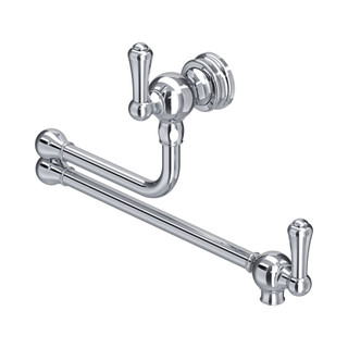 Perrin & Rowe 4799CP Phoenician Ionian Etruscan Provance Pot Filler Lever Handles - Chrome Product I