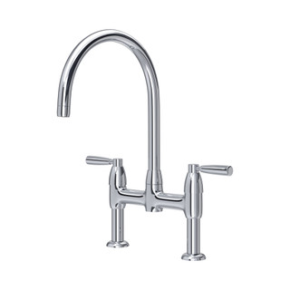 Perrin & Rowe 4293CP Langbourn Bridge 2 Hole Sink Mix - Chrome Product Image