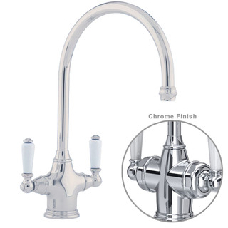 Perrin & Rowe 4461CPWPC Phoenician with Etruscan Spout WPC Levers - Chrome Product Image