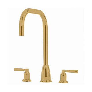 Perrin & Rowe 4888SB Callisto Mix Levers U Spout - Satin Brass Product Image