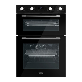 Belling BI903MFCBLK 444411403 Built In 90cm Multi Function Double Oven with Catalytic Liners - Black