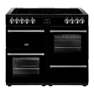 Belling FH100E-BLK 444444136 100cm Farmhouse Electric Range Cooker - Black Product Image
