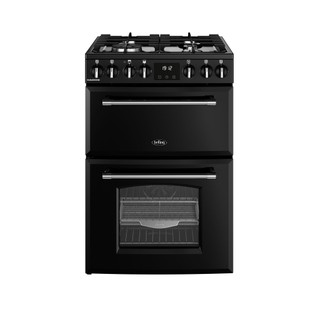 Belling FHMRA60DF-BK 444411813 Freestanding 60cm Dual Fuel Double Oven - Black Product Image