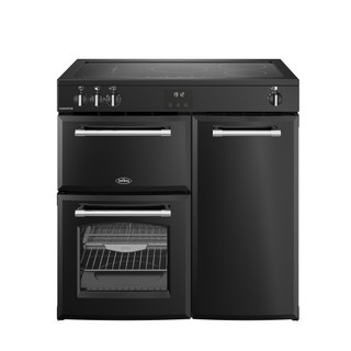 Belling FHRCA90EI-BK 444411823 Farmhouse 90cm Induction Range Cooker - Black Product Image