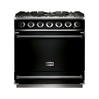Falcon F900SDFBL/CM S 900 Dual Fuel Range Cooker - Black & Chrome Product Image