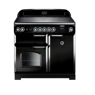 Rangemaster CLA100EIBL/C Classic 100 Induction Range Cooker - Black Product Image