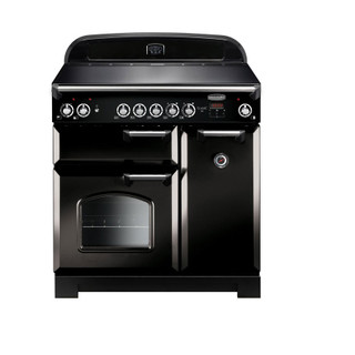 Rangemaster CLA90ECBL/C Classic 90 Ceramic Range Cooker - Black Product Image