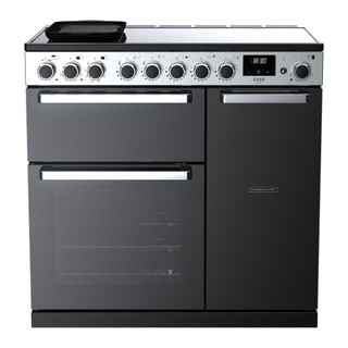 Rangemaster EDDL90EIGBLK/CM1 Edge Deluxe 90 Induction Range Cooker - Black Glass Product Image