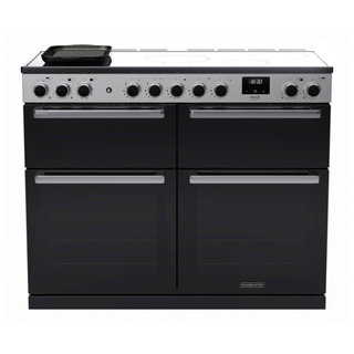 Rangemaster EDDLB110EIGBLK/CM1 Edge Deluxe 110 BC Induction Range Cooker - Black Glass Product Image