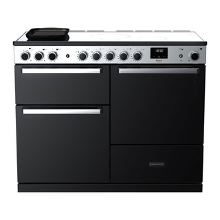Rangemaster EDDLO110EIGBLK/CM1 Edge Deluxe 110 OC Induction Range Cooker - Black Glass Product Image