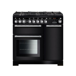 Rangemaster EDL90DFFBL/C Encore Deluxe 90 Dual Fuel Range Cooker - Black Product Image