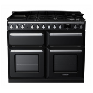 Rangemaster ESDLB110DFPGBL/CM1 Estel Deluxe 110 BC Dual Fuel Range Cooker - Black Product Image