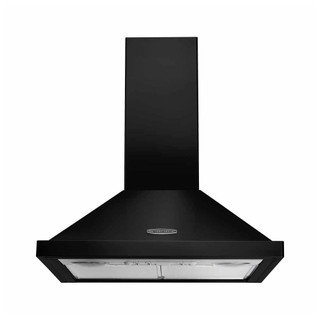 Rangemaster LEIHDC60BC/ 60cm Chimney Cooker Hood - Black & Chrome Product Image