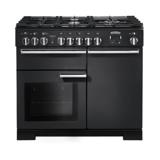 Rangemaster PDL100DFFCB/C Professional Deluxe 100 Dual Fuel Range Cooker - Charcoal Black Product Im