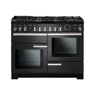 Rangemaster PDL110DFFCB/C Professional Deluxe 110 Dual Fuel Range Cooker - Charcoal Black Product Im