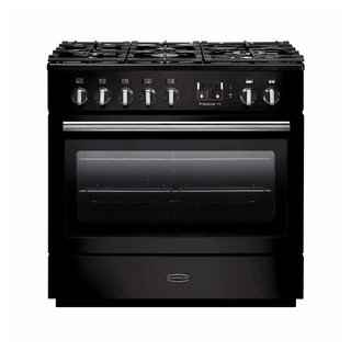 Rangemaster PROP90FXDFFGB/C Professional Plus FX 90 Dual Fuel Range Cooker - Black Product Image
