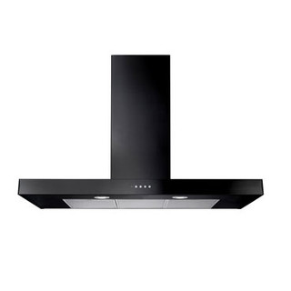 Rangemaster UNBHDS110BL/ 110cm Flat Cooker Hood - Black Product Image