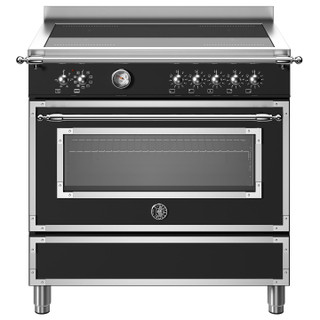 Bertazzoni HER95I1ENET 90cm Heritage Induction Range Cooker - Matt Black Product Image