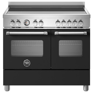 Bertazzoni MAS105I2ENEC 100cm Master Induction Double Oven Range Cooker - Matt Black Product Image