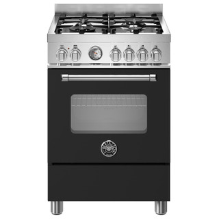 Bertazzoni MAS64L1ENEC 60cm Master Dual Fuel Range Cooker - Matt Black Product Image