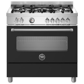 Bertazzoni MAS95C1ENEC 90cm Master Dual Fuel Range Cooker - Matt Black Product Image
