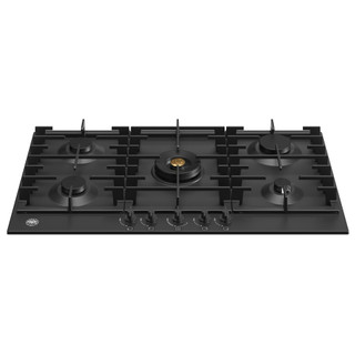 Bertazzoni P905CMODNE 90cm Modern Series 5 Burner Gas Hob with Central Wok Burner - Matt Black Produ
