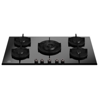 Bertazzoni P905CPROGNE 90cm Pro Series 5 Burner Gas on Glass hob with Central Wok Burner - Matt Blac