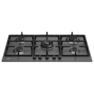 Bertazzoni P905CPRONE 90cm Pro Series 5 Burner Gas Hob with Central Wok Burner - Matt Black Product 