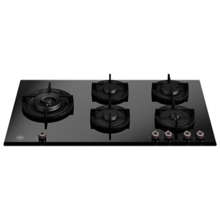 Bertazzoni P905LPROGNE 90cm Pro Series 5 Burner Gas on Glass Hob with Wok Burner - Black Product Ima