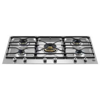 Bertazzoni PM36500X 90cm Segmented 5 Burner Gas Hob with Central Wok Burner - Stainless Steel Produc