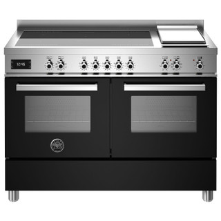 Bertazzoni PRO125I2ENET 120cm Professional Induction Double Oven Range Cooker - Black Product Image