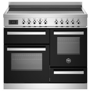 Bertazzoni PRO105I3ENET 100cm Professional Induction Triple Oven Range Cooker - Black Product Image