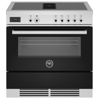 Bertazzoni PROCH94I1ENET 90cm Professional Induction Range Cooker with Downdraft Extractor - Black P
