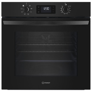 Indesit IO253BUK Built In 60cm Turn&Go Electric Fan Single Oven - Black Product Image