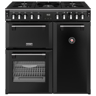 Stoves 444411867 Richmond Deluxe 90DF 90cm Dual Fuel Range Cooker - Black Product Image