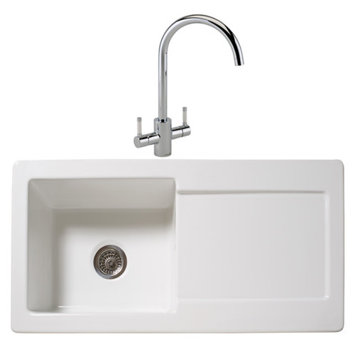 Reginox, RL504CW & Genesis, Ceramic Sink and Tap Pack