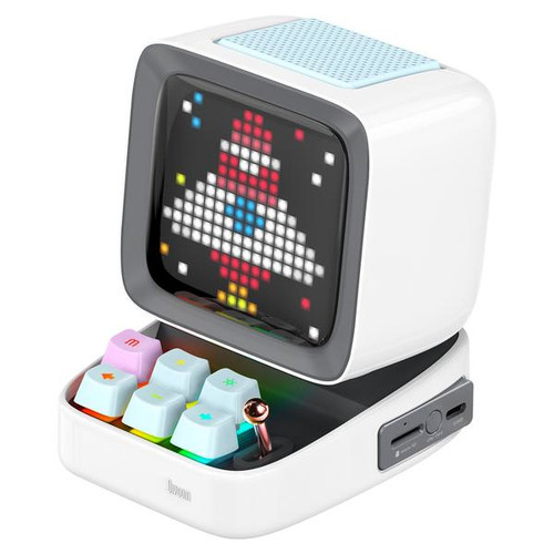 Divoom DITOO-PLUS-WH Retro 16X16 LED Pixel Panel Display and Bluetooth Speaker - White Main Image