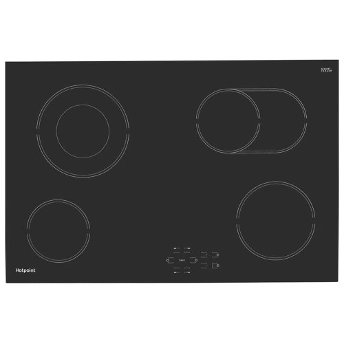 Hotpoint HR724BH 77cm 4 Zone Ceramic Electric Hob - Black Main Image