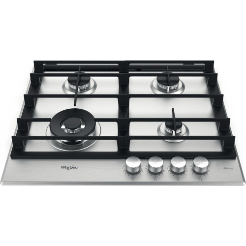 Whirlpool GMWL628/IXL 59cm 4 Burner Gas Hob - Stainless Steel Main Image