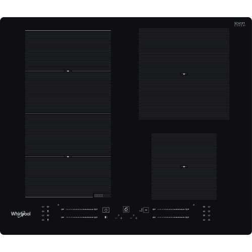 Whirlpool WFS0160NE 60cm 4 Zone Induction Hob - Black Main Image