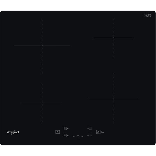 Whirlpool WSQ2160NE 60cm 4 Zone Induction Hob - Black Main Image