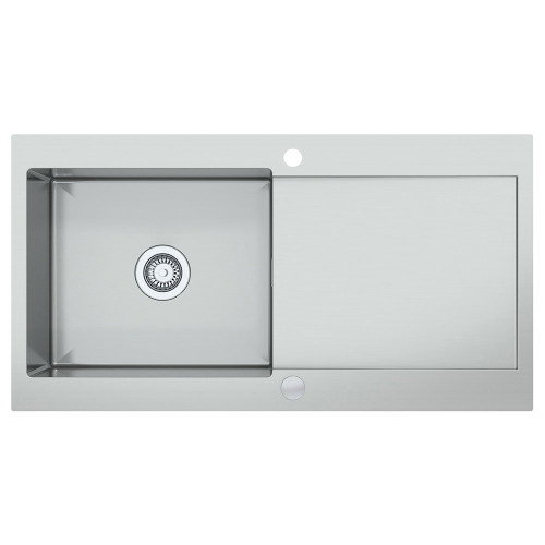 iivela PATRIA100 1.0 Bowl Stainless Steel Sink and Waste - Stainless Steel 7114 Main Image